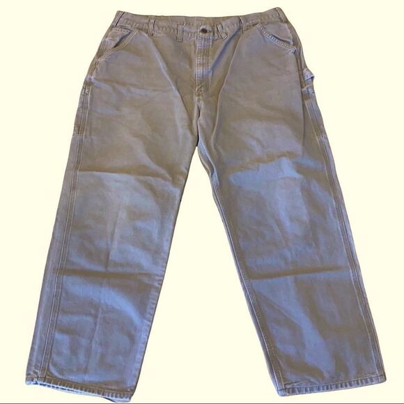Carhartt Canvas Utility Carpenter Pants Size 40x30 - Picture 6 of 9